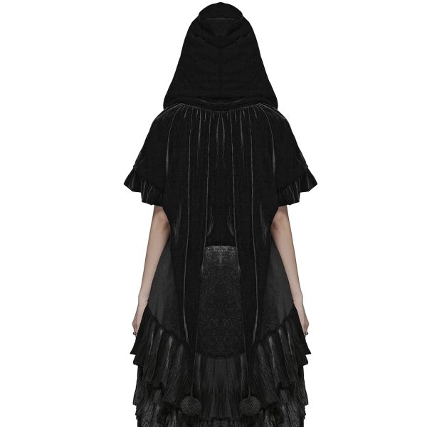 Pyon Pyon Cape Boléro Gothic Lolita à Capuche ‘Black Fairy’ Boutique officielle 4