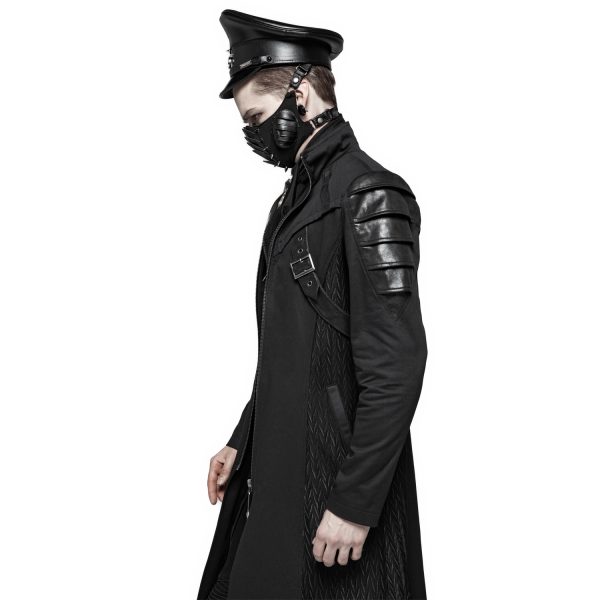 PUNK RAVE Casquette Gothique ‘Militia’ Noire mode pas chere 7