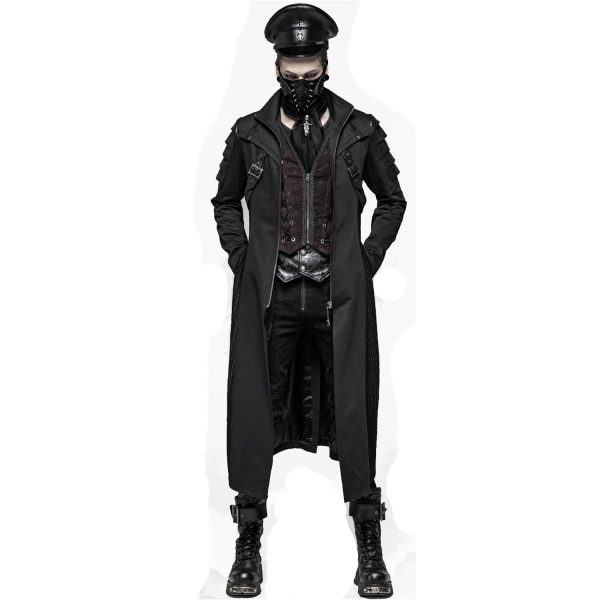 PUNK RAVE Casquette Gothique ‘Militia’ Noire mode pas chere 9