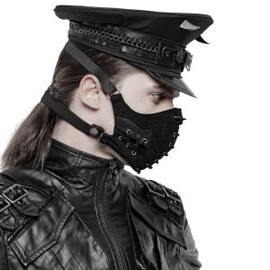 dernières PUNK RAVE Casquette Gothique ‘Murderdoll’ Noire 15