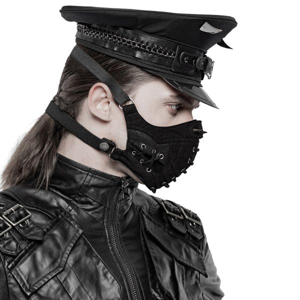 dernières PUNK RAVE Casquette Gothique ‘Murderdoll’ Noire 4