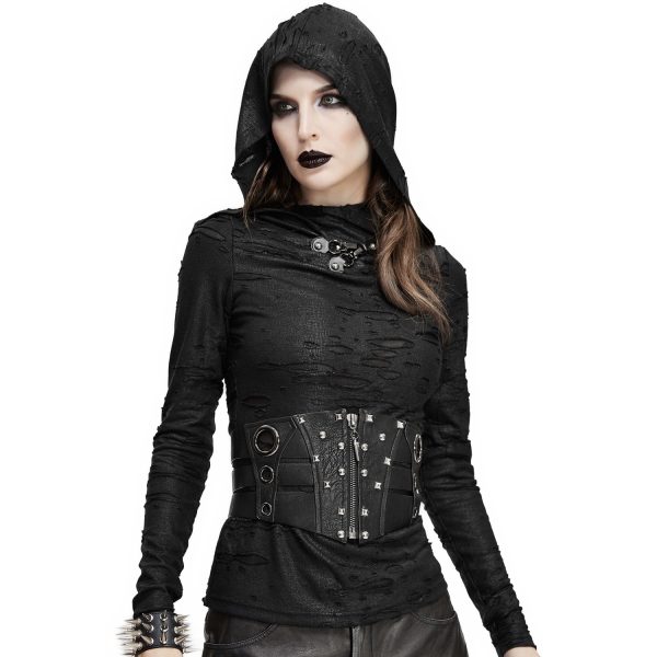 DEVIL FASHION Ceinture ‘Badriyah’ En Simili Cuir Noir Achat 3