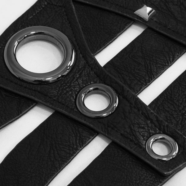 DEVIL FASHION Ceinture ‘Badriyah’ En Simili Cuir Noir Achat 13