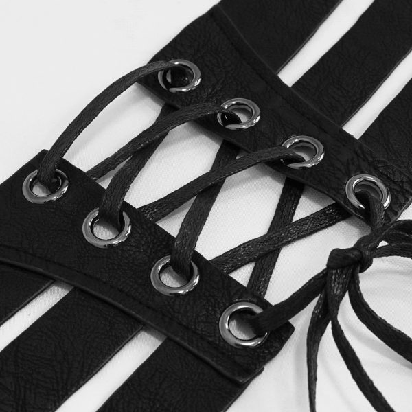 DEVIL FASHION Ceinture ‘Badriyah’ En Simili Cuir Noir Achat 14
