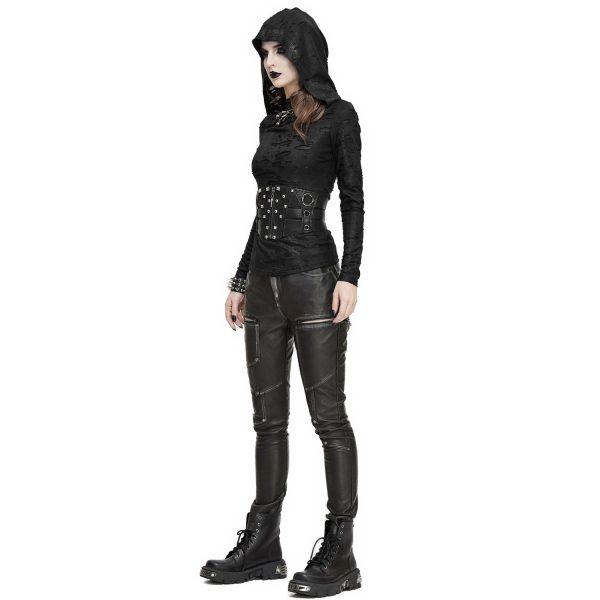 DEVIL FASHION Ceinture ‘Badriyah’ En Simili Cuir Noir Achat 6