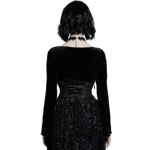 PUNK RAVE Ceinture Corset Pour Femmes ‘Cyrielle’ Noire vente pas cher en ligne 19