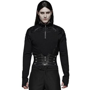 PUNK RAVE Ceinture Corset Pour Hommes ‘Sanctum’ Noire site officiel 16