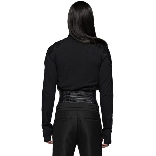 PUNK RAVE Ceinture Corset Pour Hommes ‘Sanctum’ Noire site officiel 4