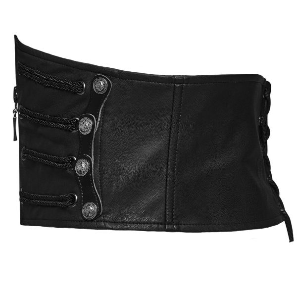 PUNK RAVE Ceinture Corset Pour Hommes ‘Sanctum’ Noire site officiel 10
