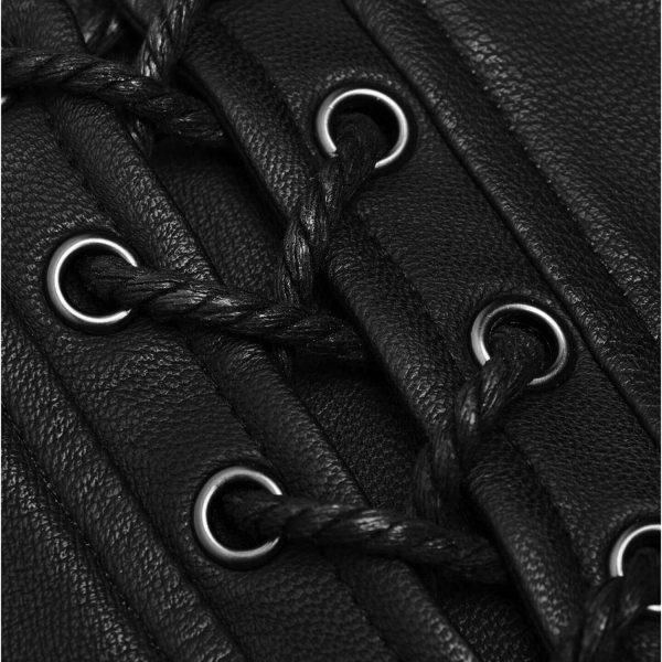 PUNK RAVE Ceinture Corset Pour Hommes ‘Sanctum’ Noire site officiel 11