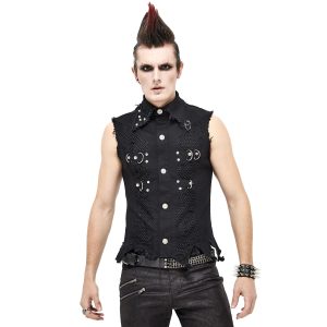 magasin pas cher DEVIL FASHION Ceinture ‘Motorcycle Chain’ En Cuir Noir 27