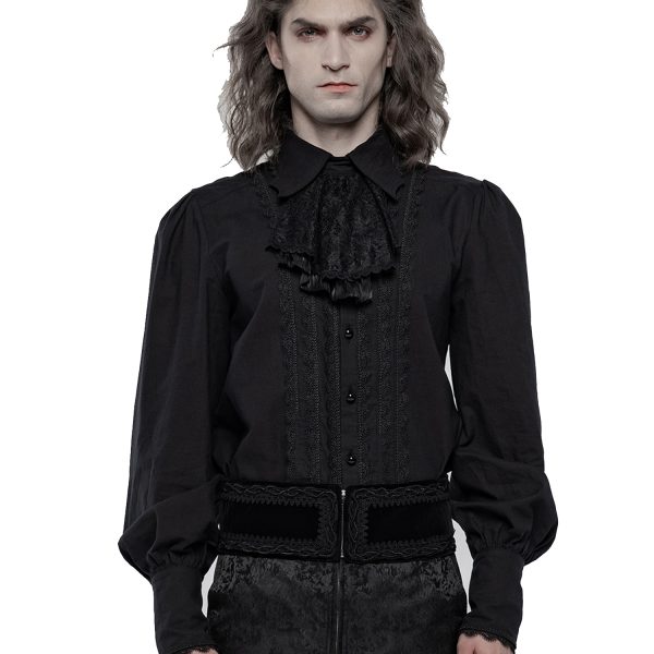 PUNK RAVE Ceinture Pour Hommes ‘Hamlet’ Noire en ligne vente 3