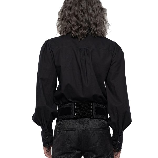 PUNK RAVE Ceinture Pour Hommes ‘Hamlet’ Noire en ligne vente 4