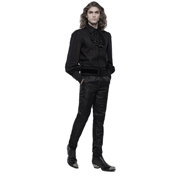 PUNK RAVE Ceinture Pour Hommes ‘Hamlet’ Noire en ligne vente 7