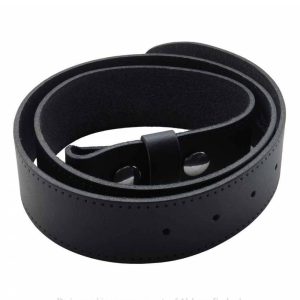 ALCHEMY GOTHIC Ceinture Sans Boucle En Cuir Noir Pas Cher soldes France 8
