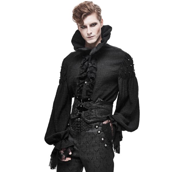 DEVIL FASHION Ceinture Victorienne ‘Israfel’ Noire le grand escompte 3
