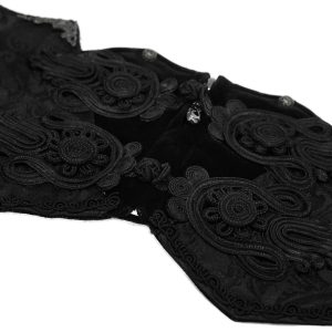 DEVIL FASHION Ceinture Victorienne ‘Israfel’ Noire le grand escompte 41
