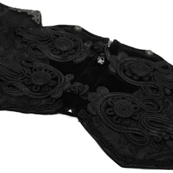 DEVIL FASHION Ceinture Victorienne ‘Israfel’ Noire le grand escompte 13