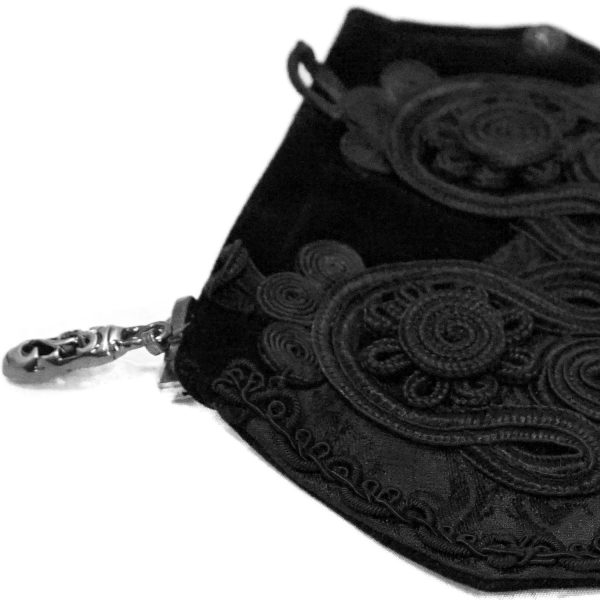 DEVIL FASHION Ceinture Victorienne ‘Israfel’ Noire le grand escompte 16