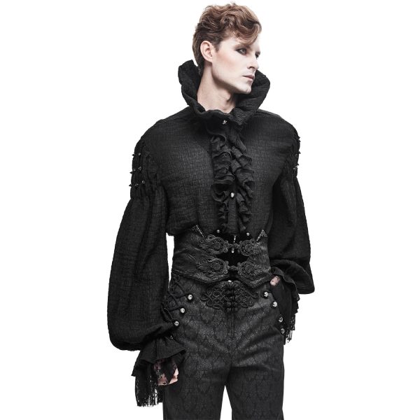 DEVIL FASHION Ceinture Victorienne ‘Israfel’ Noire le grand escompte 5