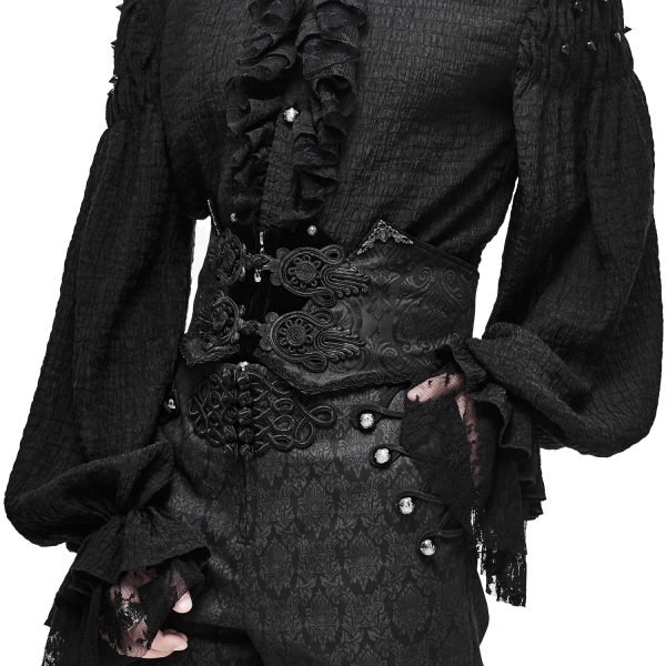DEVIL FASHION Ceinture Victorienne ‘Israfel’ Noire le grand escompte 8