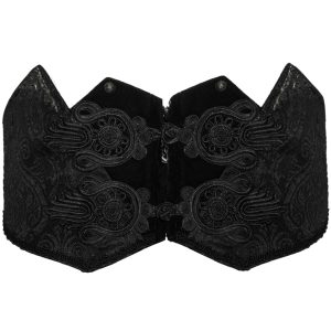 DEVIL FASHION Ceinture Victorienne ‘Israfel’ Noire le grand escompte 33