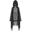 exclusivement disponibles PUNK RAVE Châle à Capuche Gothique ‘Amuria’ En Dentelle Noire 13
