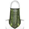 PUNK RAVE Châle ‘Serpentine’ Vert Fluorescent grande qualité 10