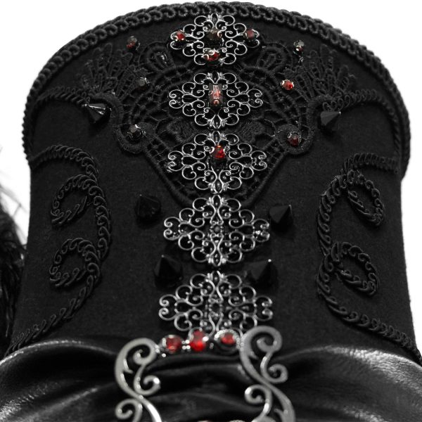 en france DEVIL FASHION Chapeau Haut De Forme ‘Israfel’ Noir 12