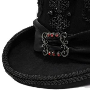 en france DEVIL FASHION Chapeau Haut De Forme ‘Israfel’ Noir 38