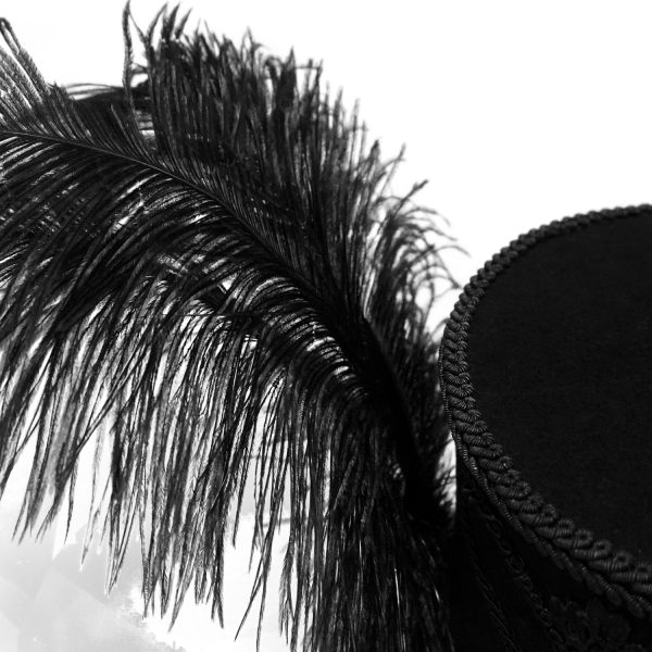 en france DEVIL FASHION Chapeau Haut De Forme ‘Israfel’ Noir 14