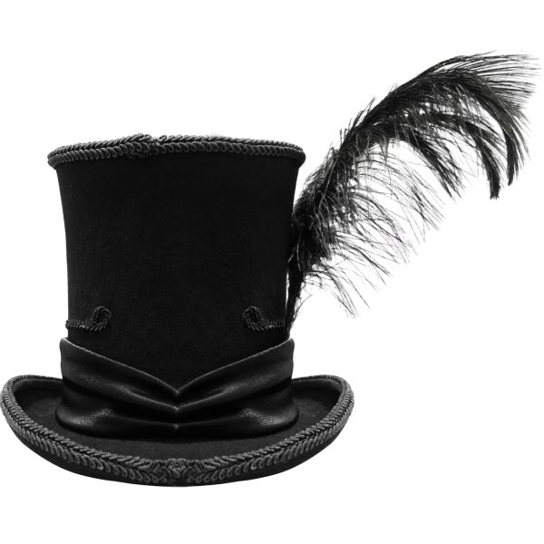 en france DEVIL FASHION Chapeau Haut De Forme ‘Israfel’ Noir 9