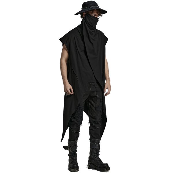Pas Cher soldes France PUNK RAVE Chapeau Post Apocalyptic ‘Distressed’ Noir 5