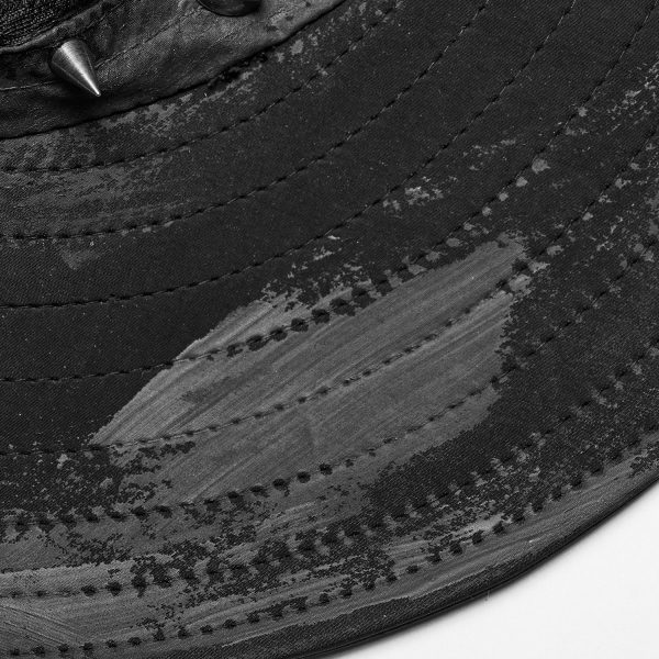 Pas Cher soldes France PUNK RAVE Chapeau Post Apocalyptic ‘Distressed’ Noir 9