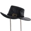 PUNK RAVE Chapeau ‘Steam-Rider’ Noir Officielle 23