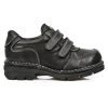 Chaussures Enfants New Rock Kid En Cuir Itali Noir le grand escompte 25