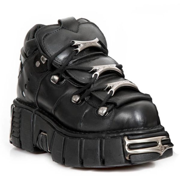 Livraison internationale Chaussures New Rock Metallic En Cuir Itali Et Nomada… 3