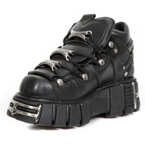 Livraison internationale Chaussures New Rock Metallic En Cuir Itali Et Nomada… 16