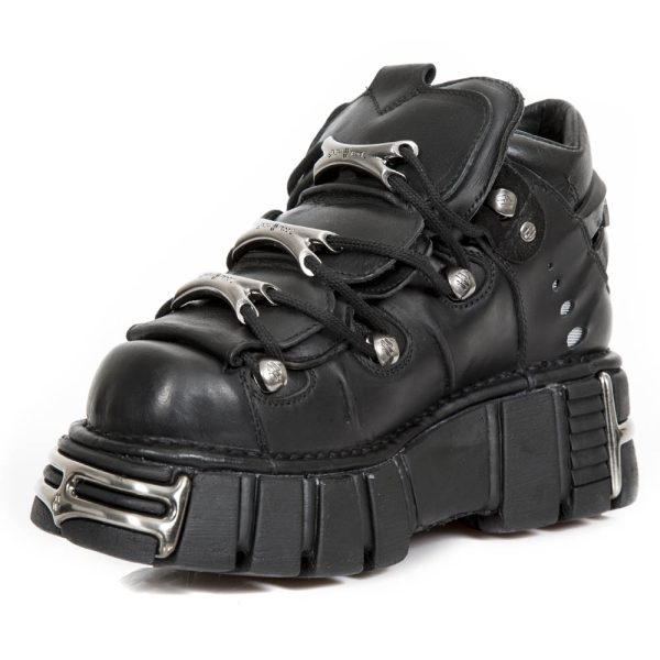 Livraison internationale Chaussures New Rock Metallic En Cuir Itali Et Nomada… 5