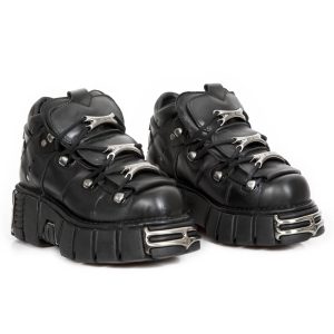 Livraison internationale Chaussures New Rock Metallic En Cuir Itali Et Nomada… 24