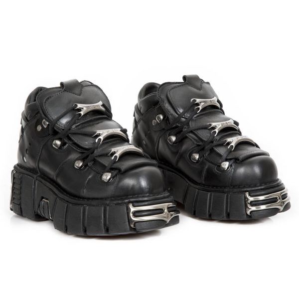 Livraison internationale Chaussures New Rock Metallic En Cuir Itali Et Nomada… 9