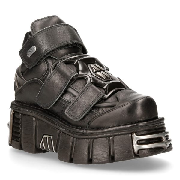 Chaussures New Rock Metallic Tower En Cuir Itali Et… SOLDES TOUT À 3