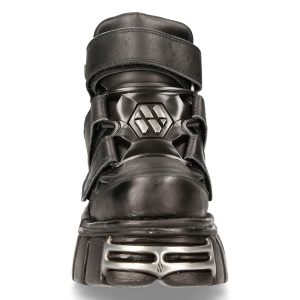 Chaussures New Rock Metallic Tower En Cuir Itali Et… SOLDES TOUT À 15