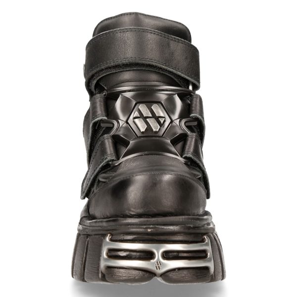Chaussures New Rock Metallic Tower En Cuir Itali Et… SOLDES TOUT À 4