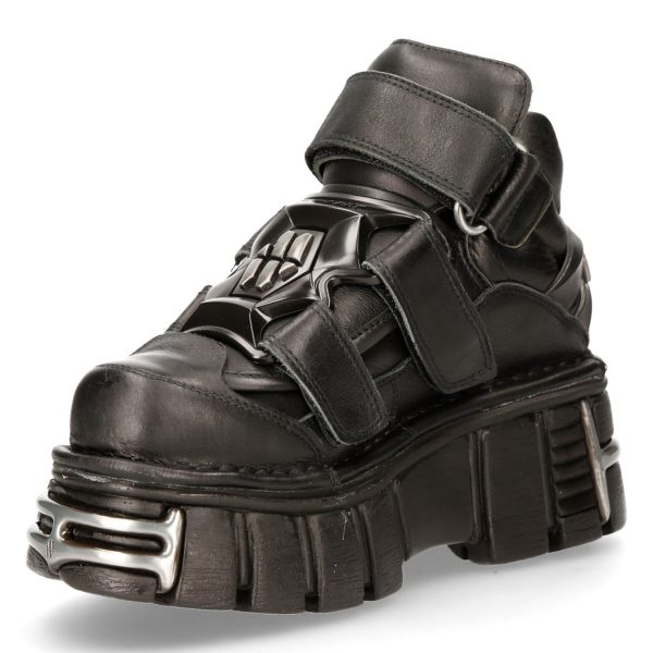 Chaussures New Rock Metallic Tower En Cuir Itali Et… SOLDES TOUT À 5