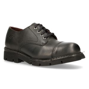 magasins pour Chaussures New Rock Newmili En Cuir Noir 13