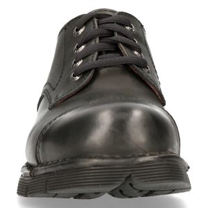magasins pour Chaussures New Rock Newmili En Cuir Noir 15