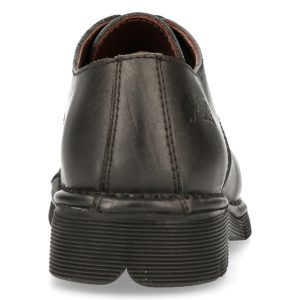 magasins pour Chaussures New Rock Newmili En Cuir Noir 19