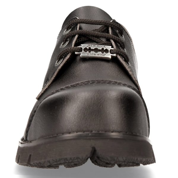 mode tendance Chaussures New Rock Ranger En Cuir Vegan Noir 4