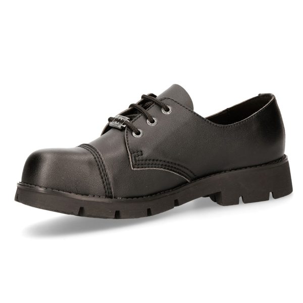 mode tendance Chaussures New Rock Ranger En Cuir Vegan Noir 5